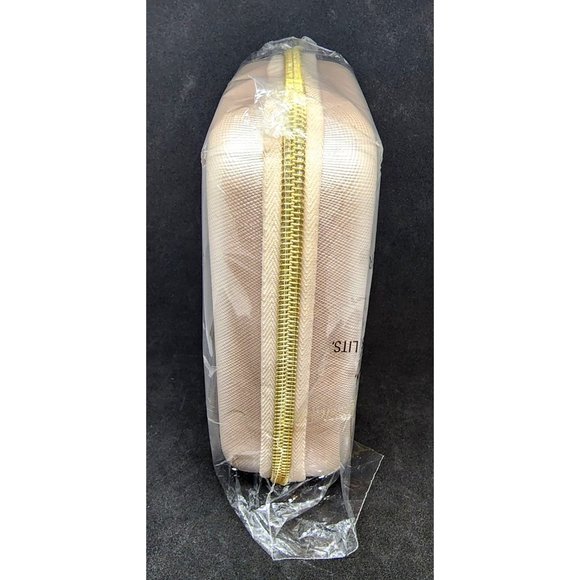 Oliver Smith & Co Zippered Clamshell Travel Tech Accessories Case Blush NEW - Picture 7 of 7
